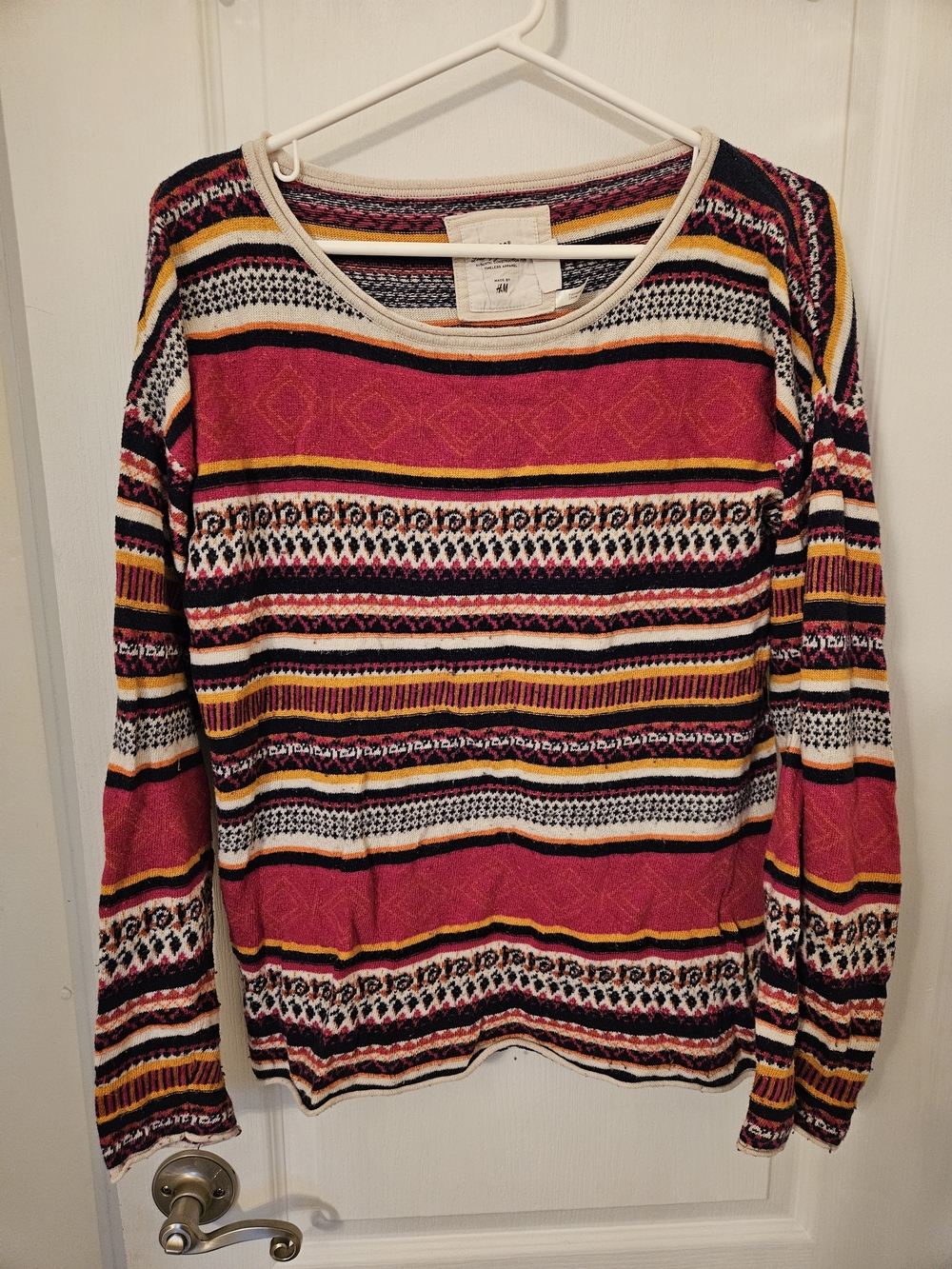Striped Knit Pullover Top - Multicolor - Picture 2 of 3